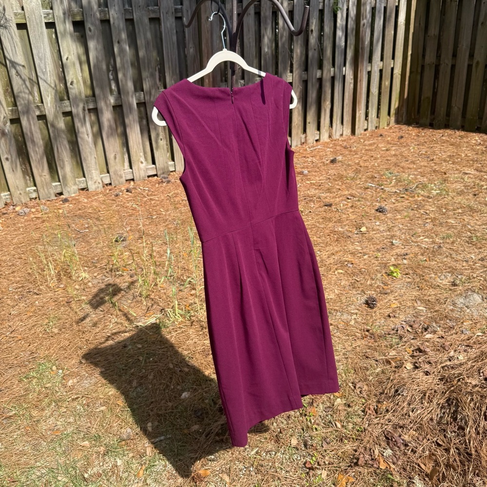 The Limited Eggplant/Purple Size 0 Midi Dress. Business Casual/Night Out - Picture 6 of 8